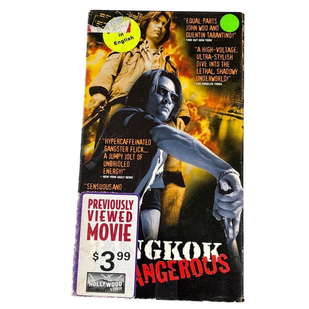 BANGKOK DANGEROUS VHS Tape 2000 Thai Action Thriller English Subs Tested